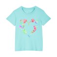 thumbnail image 2 of T-Shirts pour Filles, Enfants Garçons Filles T-shirt en Coton Mode Mignon Col Rond Imprimé Tee Manches Courtes Haut, 2 of 5