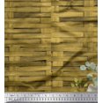 thumbnail image 1 of Soimoi Green Polyester Crepe Fabric Check,Leaves & Floral Print Fabric by Yard 42 Inch Wide, 1 of 3