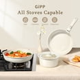 thumbnail image 2 of GIPP 21 Piece Ceramic Pots and Pans Set Non Stick, Cookware Set with Detachable Handles, Safe for Ovens and Dishwashers,Induction Cookers RV Kitchen, 2 of 9