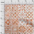 thumbnail image 2 of oneOone Silk Tabby Orange Fabric Floral Sewing Craft Projects Fabric Prints By Yard 42 Inch Wide, 2 of 5