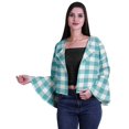 thumbnail image 1 of Moomaya Open Front Printed Full Bell Sleeve Short Summer Shrug Cardigan For Women, 1 of 1