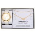 thumbnail image 2 of Ladies  white strap Watch and Necklace, 2 of 3