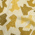thumbnail image 1 of oneOone Rayon Gamboge Yellow Fabric Abstracts Sewing Craft Projects Fabric Prints By Yard 56 Inch Wide, 1 of 4