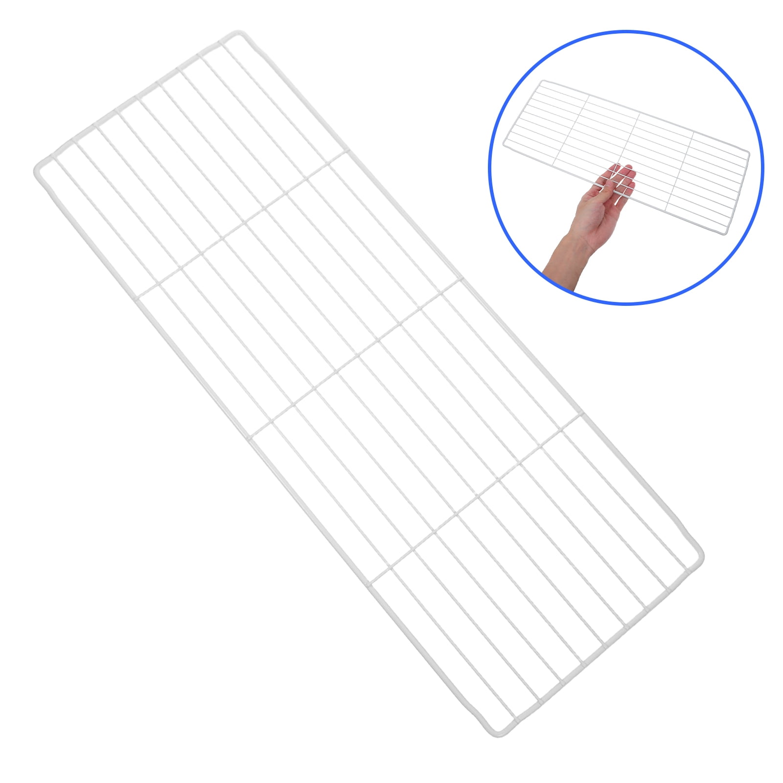 Raindrops White Iron Freezer Partition Divider for Deep Freezer Maximizing Space and Order