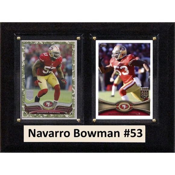 C&I Collectables 810BOWMAN3C NFL 8"x10" Navarro Bowman San Francisco 49ers Three Card Plaque