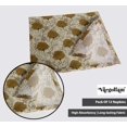 thumbnail image 3 of Vargottam Designer Cotton Canvas Napkins - Set of 12, 20-Inch, Vibrant Green Hue Floral Essence Print, Durable & Absorbent Cloth Napkins for Dining, Parties, and Home Decor - Machine Washable, 3 of 7
