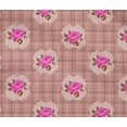 thumbnail image 4 of oneOone Cotton Flex Fabric Check|Leaves & Rose Floral Printed Craft Fabric BTY 40 Inches Wide, 4 of 4