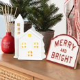 thumbnail image 3 of HLONK Ceramic Christmas Village Set LED Christmas Village Houses νυ фα π( ;☆ {✨ αб }ο U9V0, 3 of 9