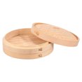thumbnail image 4 of MasteelfCA 1 Set Handmade Bamboo Steamer Kitchen Food Steamer with Lid Cooking Tool, 4 of 7