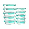 thumbnail image 1 of TechGen Premium Borosilicate Glass Food Storage Containers with Snap Locking Lids, 10 pack, 1 of 5