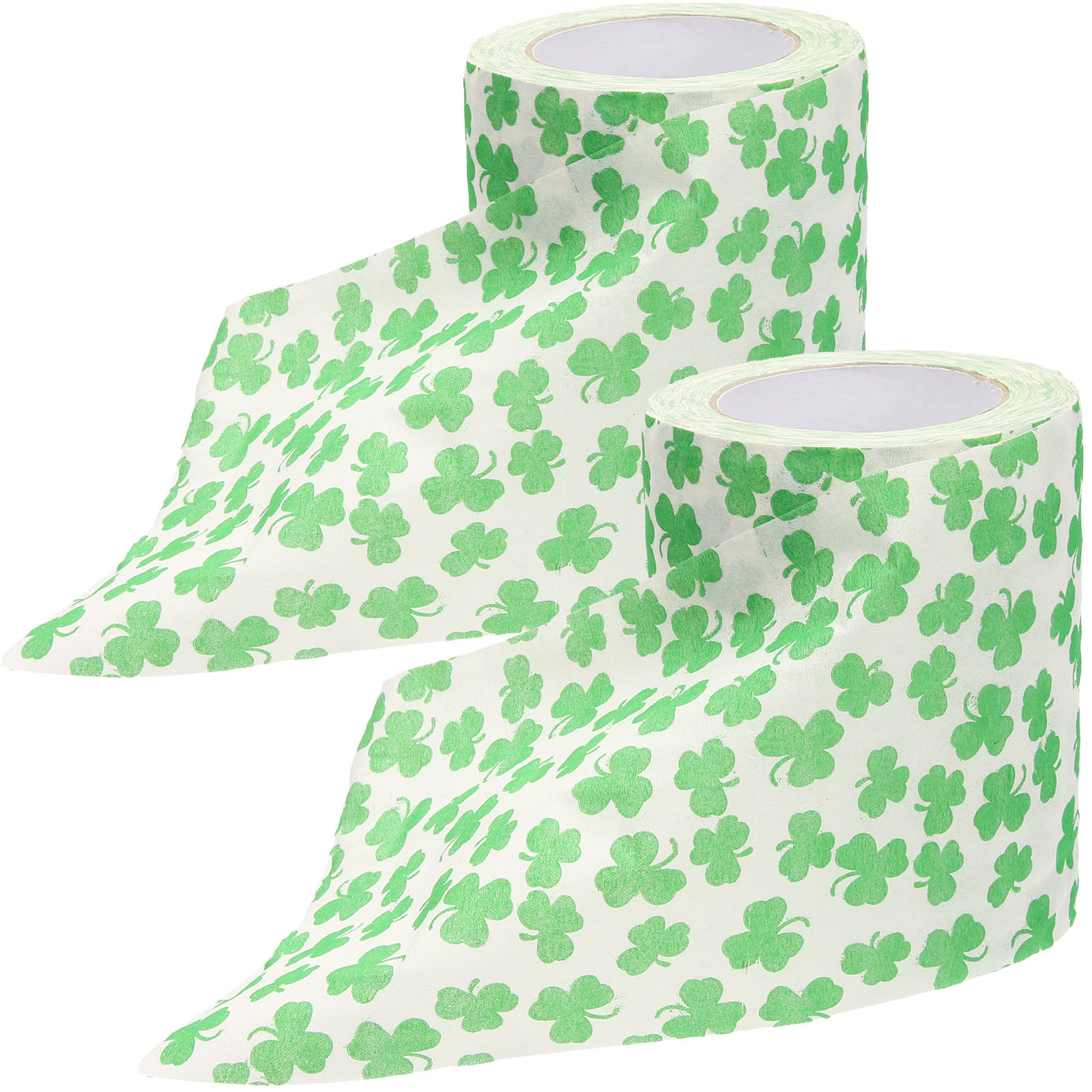 UPOUART 2 Rolls St Patricks Day Toilet Paper, Shamrock Bathroom Paper, RV Toilet Paper, Spring Decor Toilet Paper