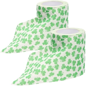 UPOUART 2 Rolls St Patricks Day Toilet Paper, Shamrock Bathroom Paper, RV Toilet Paper, Spring Decor Toilet Paper