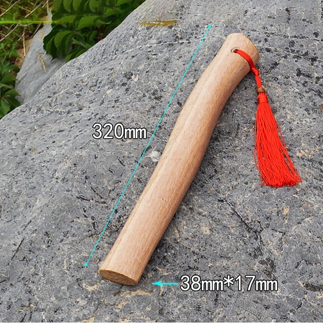 Wooden Axe Handle Spare Axe Handle Red Rope Luck Axe Handle