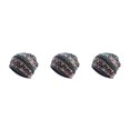 thumbnail image 4 of kurtrusly Tuque Bonnet Hijab Pré-Noué Foulard Turban Coloré Bandeau Réglable Protection des Oreilles Bandeau Accessoires Bonnet Losange Bleu Ensemble de 3, 4 of 6