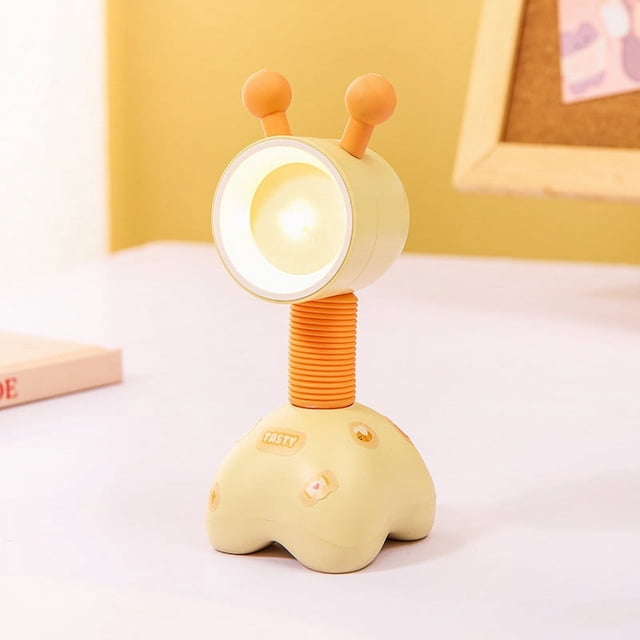 Matoen12 Cute Little Deer Decorative LED Book Light, Mini Magnetic Absorption Night Lamp, Student Desktop Accessories Reading Light, Gift for Birthday, 1PC, Yellow