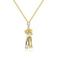 thumbnail image 2 of Couple Hug Pendant Necklace Metallized Love Style Necklace E1H9, 2 of 6