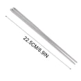 thumbnail image 3 of Birdeem Chopsticks 5 Pairs of Metal Reusable Korea-Chinese Square Non-Slip Stainless Steel Chopsticks, 3 of 12
