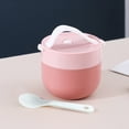 thumbnail image 1 of Czzoypi Portable Soup Cup, Mini Bento Bowl for Office Breakfast Cereal Milk, Leak-Proof Takeaway Food Container with Spoon, Durable PP Soup Can for Snacks Lunch On-the-Go, 1 of 2