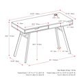 thumbnail image 3 of CorLiving Auston Wood Grain Finish Desk, 3 of 9