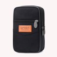 thumbnail image 4 of Multi Layer Men Phone Pouch Waist Bag Fanny Pack Canvas Purse (Camel 2), 4 of 6