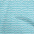 thumbnail image 1 of oneOone Cotton Flex Turquoise Blue Fabric Tropical Floral Sewing Craft Projects Fabric Prints By Yard 40 Inch Wide, 1 of 4