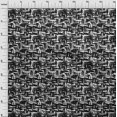 thumbnail image 4 of oneOone Cotton Silk Black Fabric Abstract Craft Projects Decor Fabric Printed By The Yard 42 Inch Wide, 4 of 4