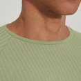 thumbnail image 4 of cfhntfmh Men's Muscle T Shirts Ribbed Knit Stretch Short Sleeve Round Neck Workout Tees Solid Color Slim Fit Knit Shirts, 4 of 7