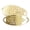 Embossed Filigree | Impact Engraving, variant on MedicEngraved Yellow Gold Stainless Steel Custom Medical Alert Bracelet - 5mm Figaro Link