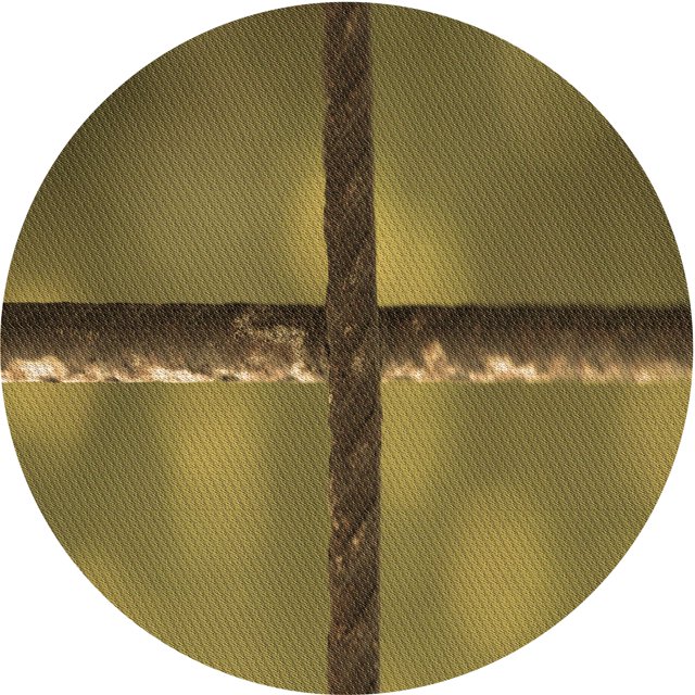 Ahgly Company Machine Washable Indoor Round Transitional Dark Golden Rod Brown Area Rugs, 4' Round