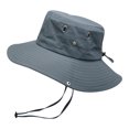 thumbnail image 2 of Harpily Mens Summer Outdoor Sun Protection Breathable Fisherman Cap Foldable Bucket Hat, 2 of 4