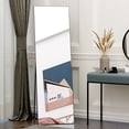 thumbnail image 2 of HOMCOM Miroir Pleine Longueur sur Pied Ou Mural, Noir, 2 of 10