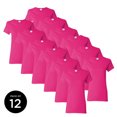 thumbnail image 1 of Gildan T-Shirts Roses pour Femmes Pack de Valeur Lot de 6 Lot de 12 Mignons Décontractés T-Shirts Roses Unis pour Femmes Gildan T-Shirts pour Femmes T-shirt Décontracté Basique, 1 of 1