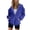 Blue, variant on Pisexur Women's Zip Up Hoodies Casual Lightweight Loose Thin Top Long Sleeve Hooded Sweatshirts Fall Track Jacket with Pocket