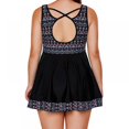 thumbnail image 3 of Maillot de Bain Femme Grande Taille Deux Pièces Cross Back avec Short, 3 of 4