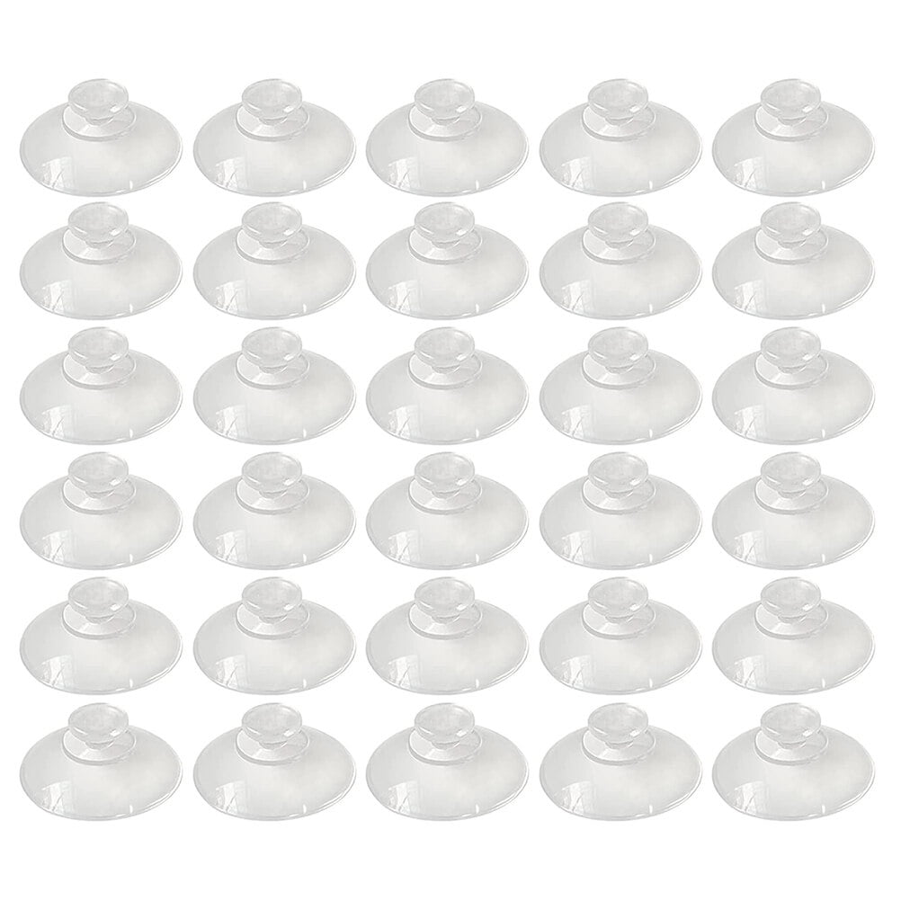 80PCS Transparent Suction Cup Glass Suction Cup Simple Plastic Suction Cup(35MM)