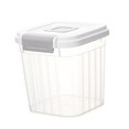 thumbnail image 4 of Lipstore Conteneur de Nourriture Sèche Conteneur de Stockage de Riz, Multifonction, Bac de Stockage de Riz Hermétique Distributeur de Riz pour Cuisine Sucre Noix Farine Transparent 5kg, 4 of 8