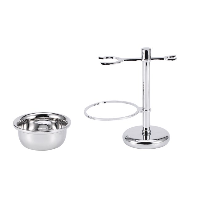 Complete Beard Trimming Set, Stainless Steel Kit, Brush and Holder Set with Bowl, Stable Holder, Store and Classify Stuffs