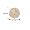 thumbnail image 3 of Lisbinx Cotton Rope Placemats Set of 8 with Stand | Heat-Resistant Dining Table Mats | Soft, Durable & Easy to Clean | Brown & Gray | 11x11cm | Ideal for Home Decor & Kitchen Protection | Stylish, 3 of 7