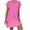 Rose, variante sur Meichang Robes pour Femmes Grande Taille Décontractées en Coton et Lin Robes à Encolure en V Fendue à Manches Courtes Robes Mini Unies Fluides Coupe Ample Robes de Plage Rose TTTTG