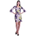 thumbnail image 2 of Moomaya Robe Courte Imprimée pour Femmes, Manches Évasées, Coupe Droite, Robes pour Femmes, Vêtements d'Été Décontractés, 2 of 6