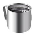 thumbnail image 2 of Stainless Steel Tea Cup with Slag Separator Filter, 12.5x8.5x8.5cm, 304 Rust-Proof Material for Safe Brewing, Crescent Design for Tea Lovers & Home Use Hzhnb | Stainless Steel, Silver, 2 of 8