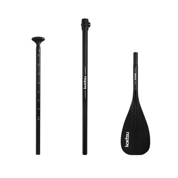 KOETSU Adjustable Lightweight Aluminum Alloy Paddle for Inflatable Kayaks and SUPs - Detachable Design for Easy Storage, Ideal for Kids and Beginners, Versatile Length Options