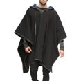 thumbnail image 2 of Qertyioot Hauts pour Hommes Mode Veste Décontractée Extérieur Manches Longues Manteau Chaud, 2 of 5
