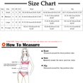 thumbnail image 2 of Daisyyozoid Womens Swimwear Clearance Printed High Waisted Split Three-piece Set, 2 of 3