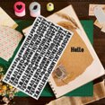thumbnail image 3 of WASHWEPE 10 Sheets Poster Board Letters Self Adhesive Black for Designers Removable Vinyl, 3 of 5