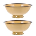 thumbnail image 1 of Weiweiguan 2Pcs Vintage Enamel Rice Bowls Practical Ramen Storage Bowls Enamel Tableware, 1 of 1