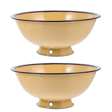 Weiweiguan 2 Pcs Bols à Riz Émaillés Vintage Bols de Rangement Pratiques pour Ramen Vaisselle Émaillée