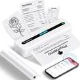 thumbnail image 1 of Phomemo M832 Portable Printers Wireless for Travel, Bluetooth Thermal Printer, Inkless Mobile Printer Support 8.5'' x 11'' & A4 Thermal Paper, Compatible with iPhone Android Laptop for Office Car Home, 1 of 8