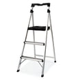 thumbnail image 1 of FOLDDEX 3 Step Ladder Folding Step Stool, 7.4 Lbs Aluminum Step Ladder Max Load 900lbs | Anti-Bump & Wide Non-Slip Pedal, Tool Tray, Safety Lock | Home, Office, Kitchen | Collapsible & Portable, 1 of 4