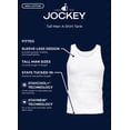 thumbnail image 4 of Jockey Men's 100% Cotton Tall Man A-Shirt Tank - 3 Pack, 4 of 4
